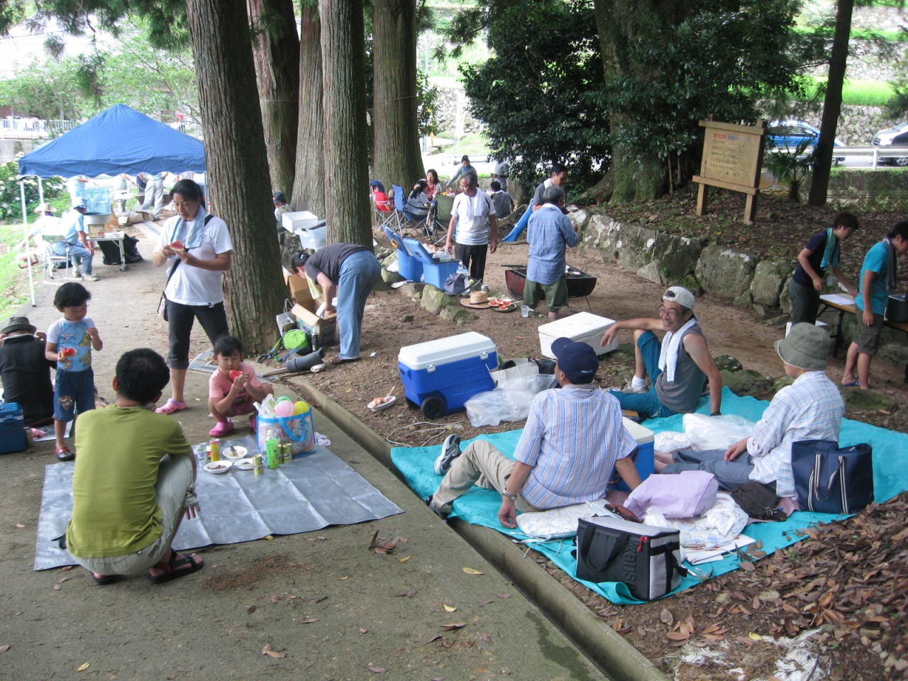 2012年案山子祭 自然学校 - のんびり歓談