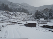 2014年1月19日 淡路島から来客 - 雪の朝