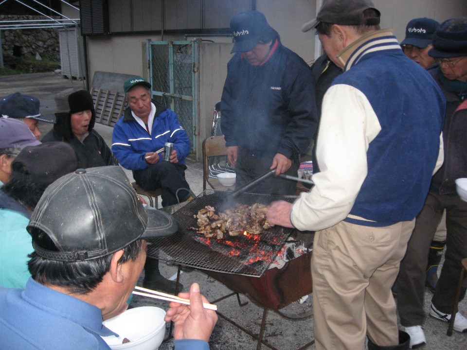 2012年2月 クラインガルテン整備作業 - 慰労会