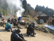 2012年2月 クラインガルテン整備作業 - 第一回休憩（つづき）