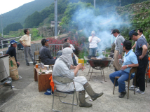 2012年 棚田オーナー 施肥・草刈 - 鶏肉バーベキュー