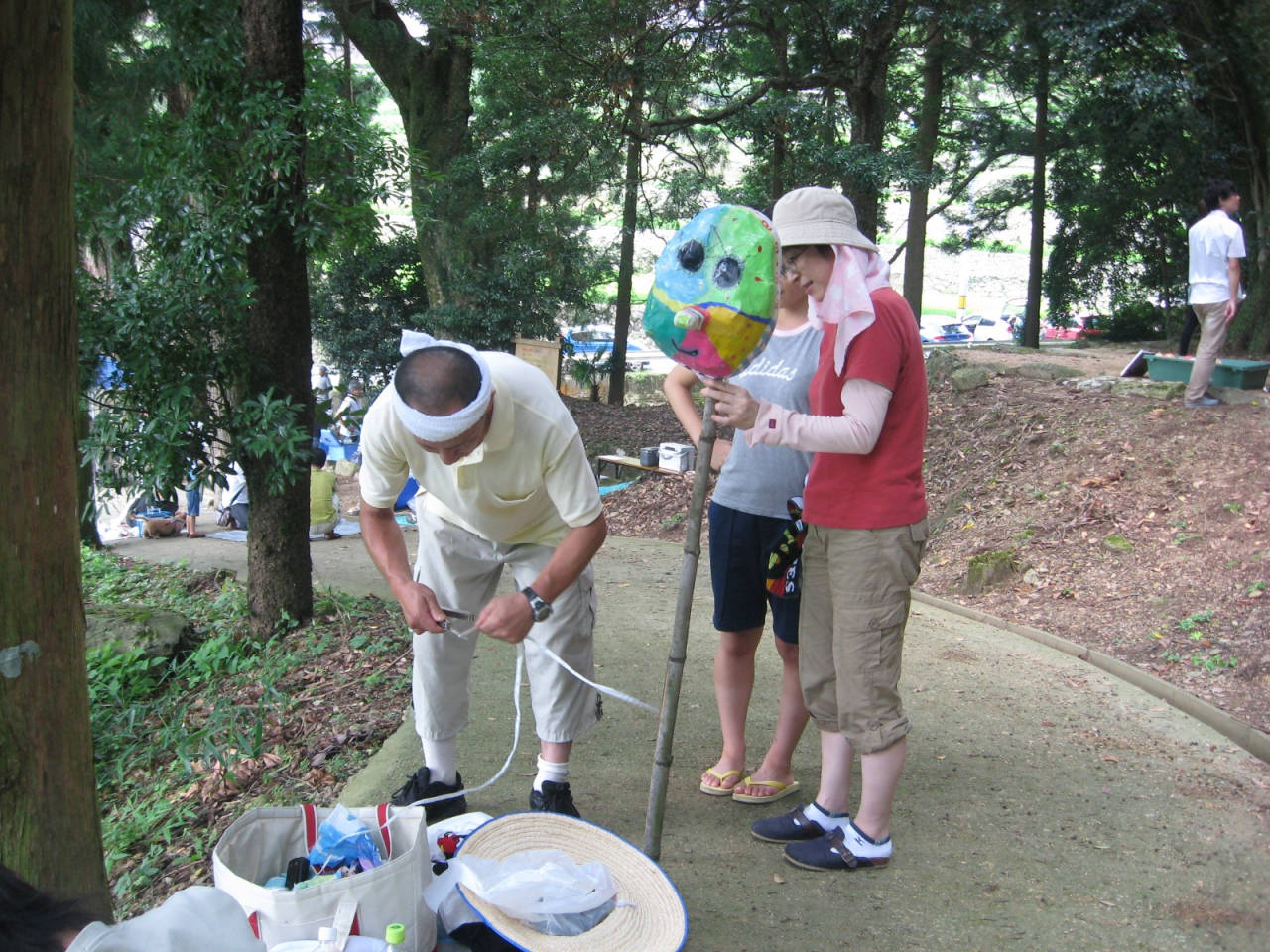 2012年案山子祭 - 案山子制作中