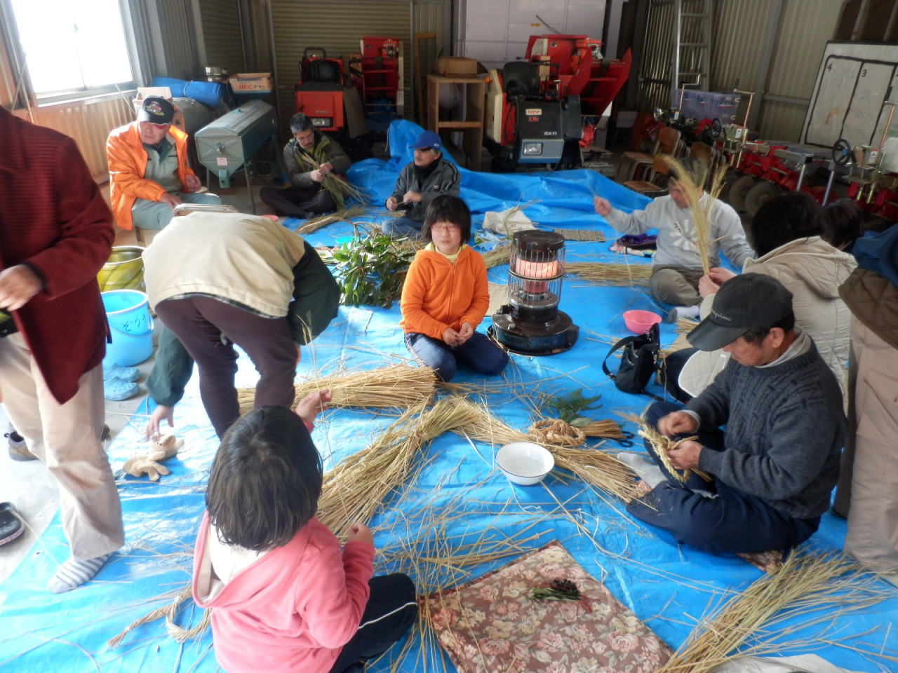 2012年 餅搗き大会・注連縄作り教室