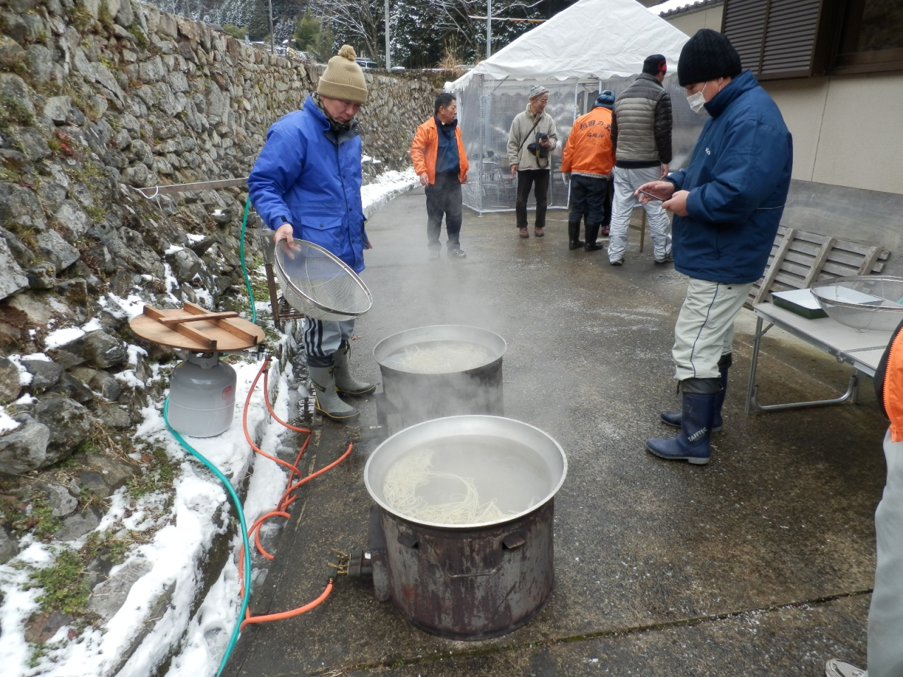 2013年 蕎麦打ち大会 - 釜場