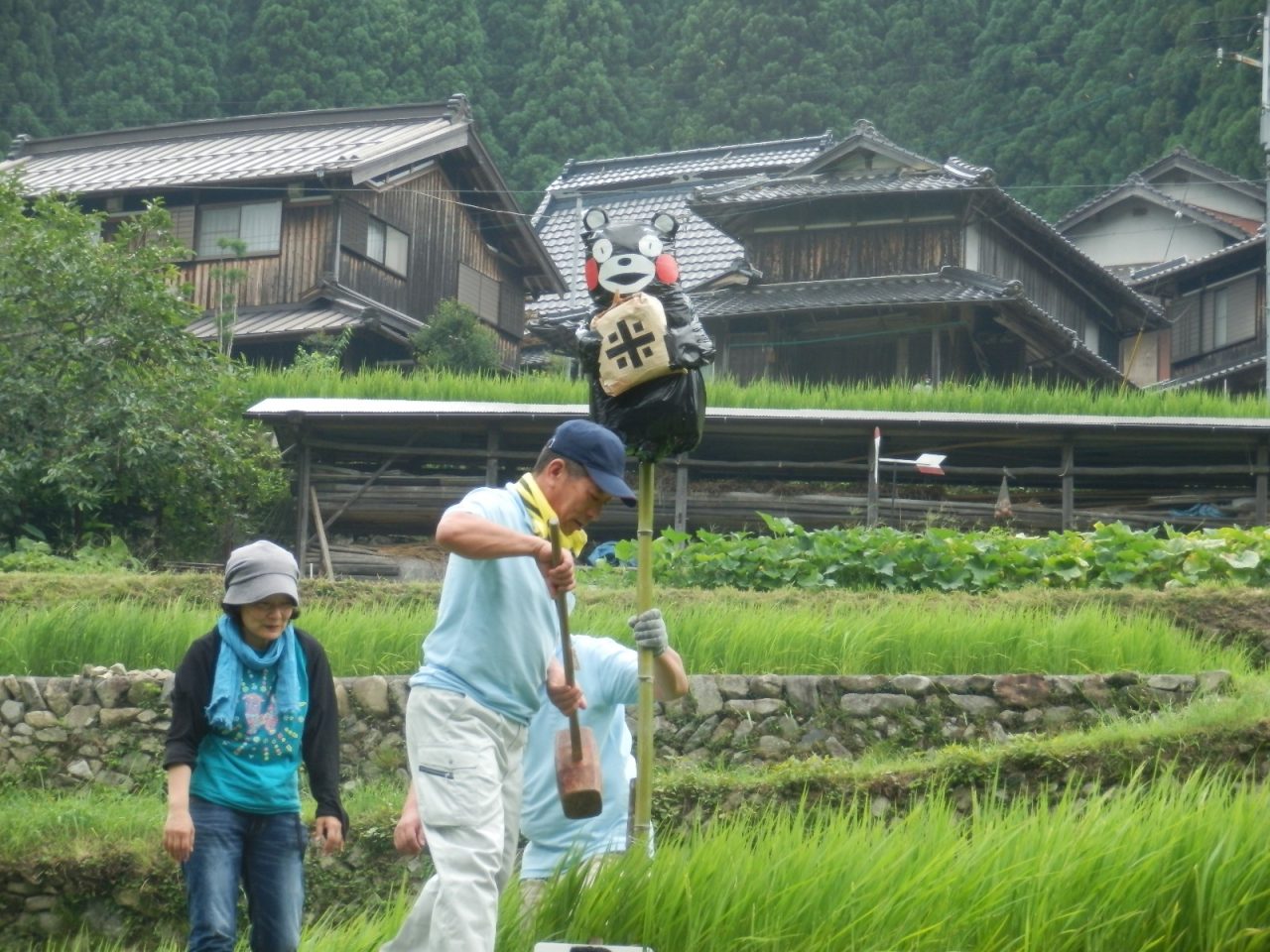 案山子を立てる - 案山子祭 2013年 