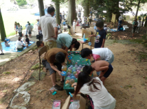 2013年 岩座神自然学校・案山子祭 - ヨーヨー釣りコーナー