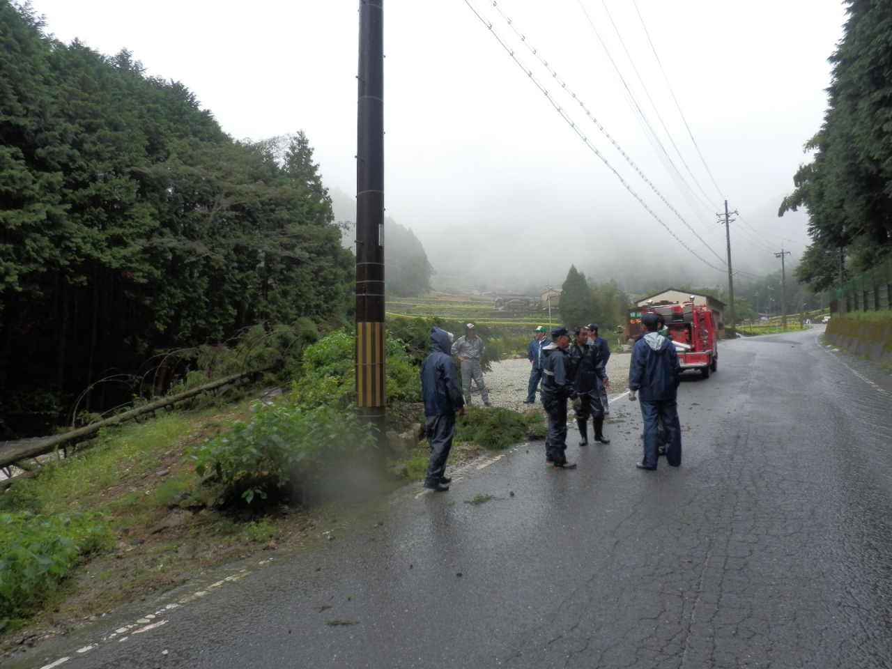 2013年9月2日 集中豪雨 - 公園の前