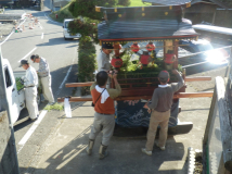 2013年 秋祭宵宮 - 曳山車の飾りつけ