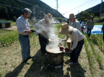 2013年 棚田オーナー収穫祭 - 豚汁