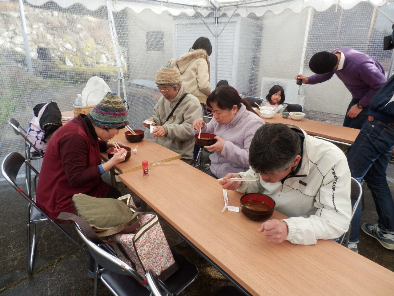 2014年 蕎麦打ち大会 - 食堂