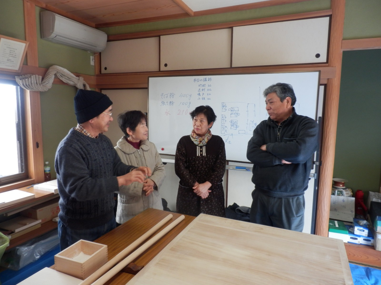 2014年 蕎麦打ち大会 - はたやまさんとまたがさん