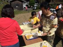 2014年 棚田オーナー収穫祭 - おにぎり