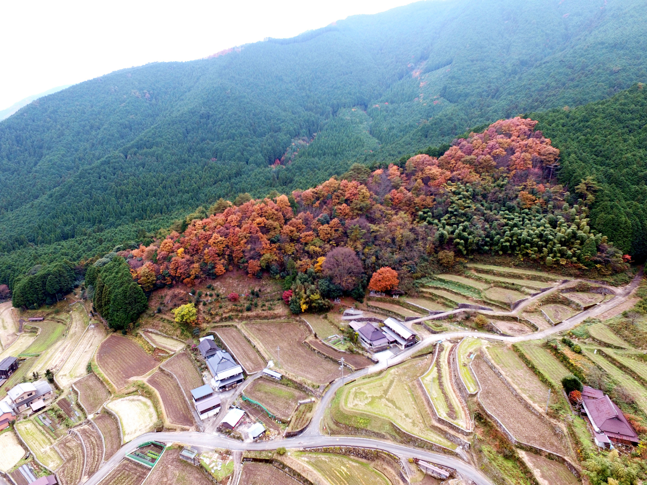 2016年11月 ドローン空撮 - 晩秋の岩座神