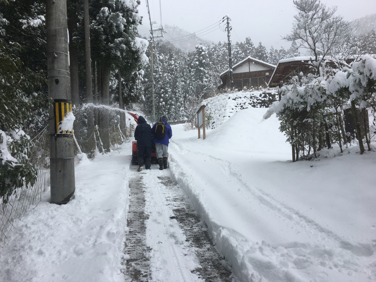 2017年1月14日 雪 - クラインガルテン岩座神