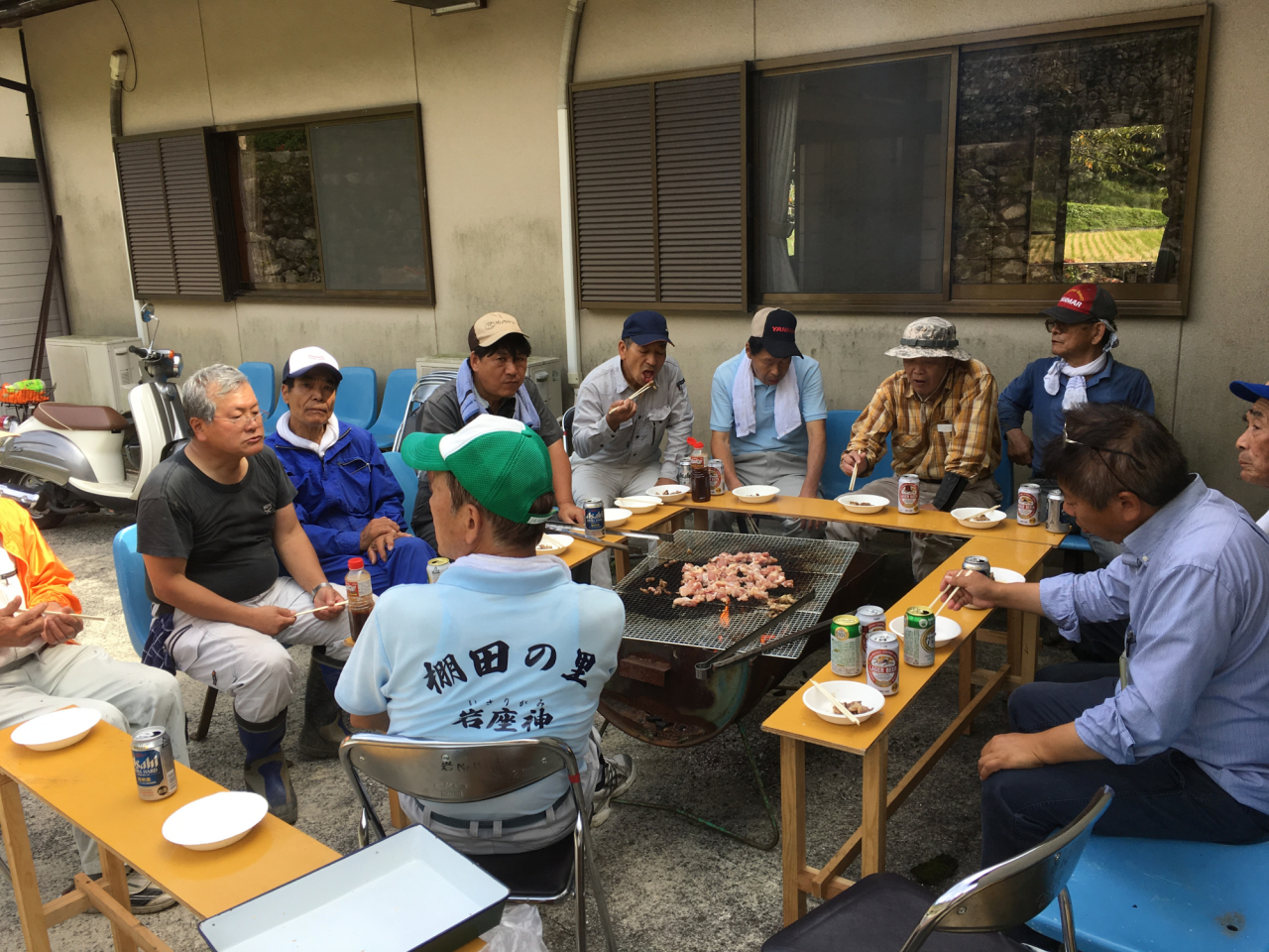 2017年 棚田オーナー田稲刈り - スタッフの反省会