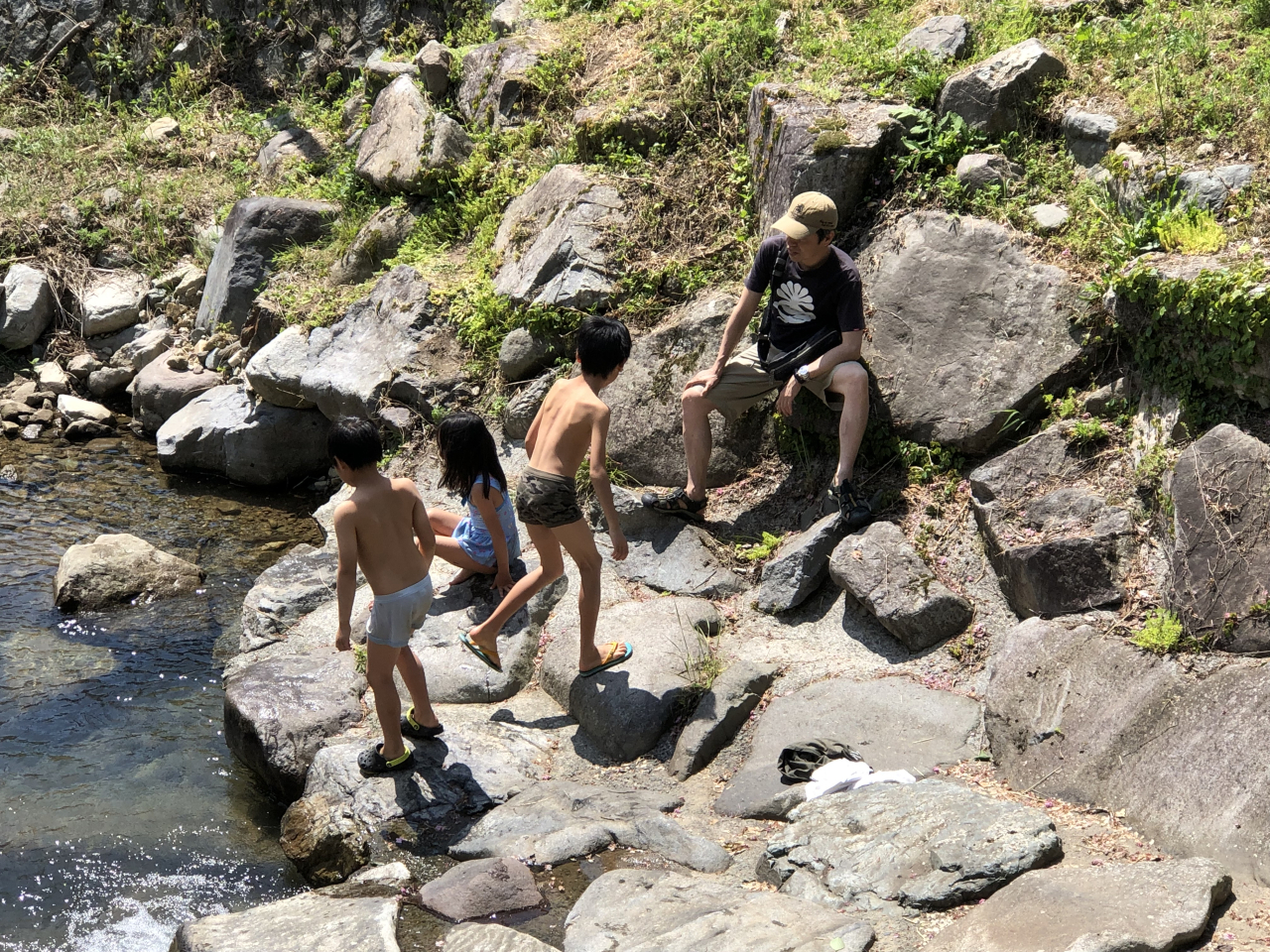 2019年 棚田オーナー 田植え祭 - 川遊び