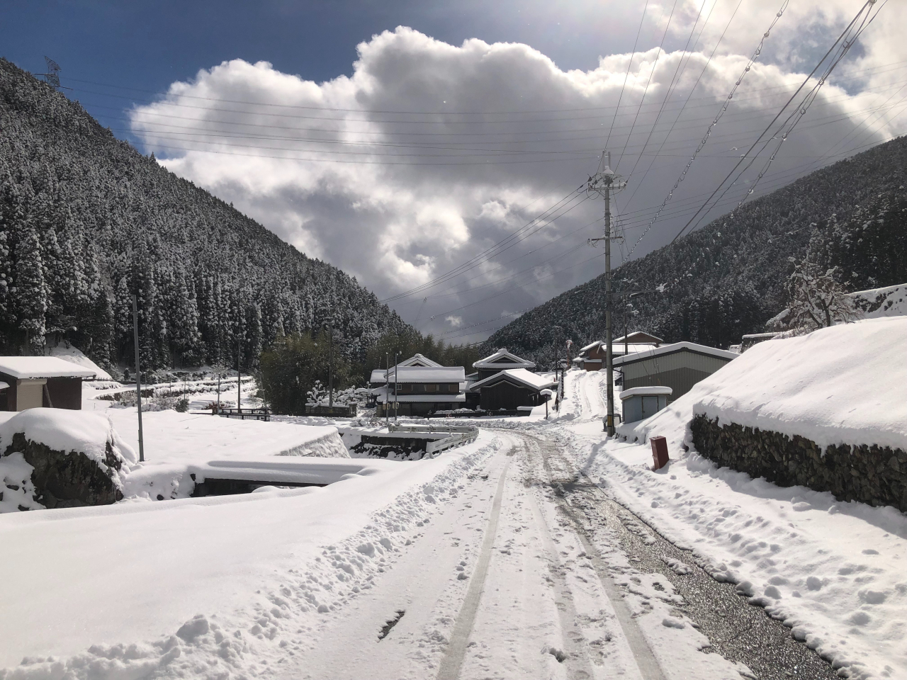 2023年1月25日 雪 - 南の空