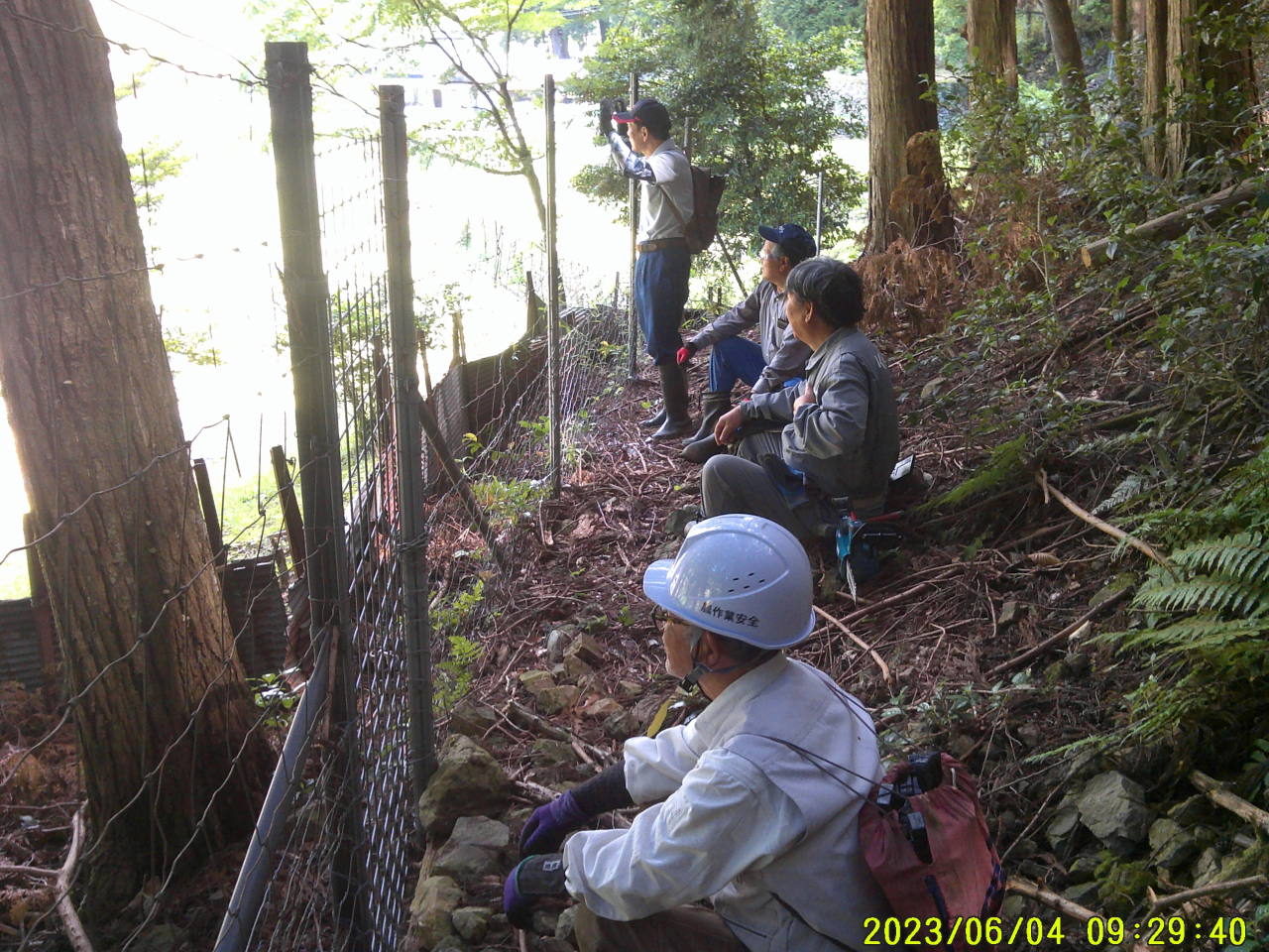 2023年6月 鹿柵点検・環境整備