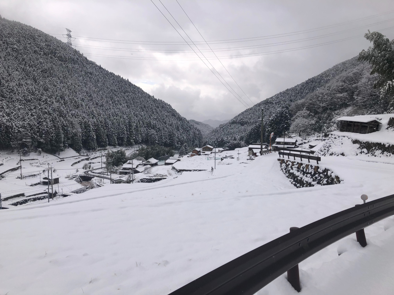 2025年1月24日 雪 - 南の空