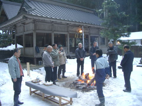 絵日記 2006-01-01 初詣 - 五霊神社