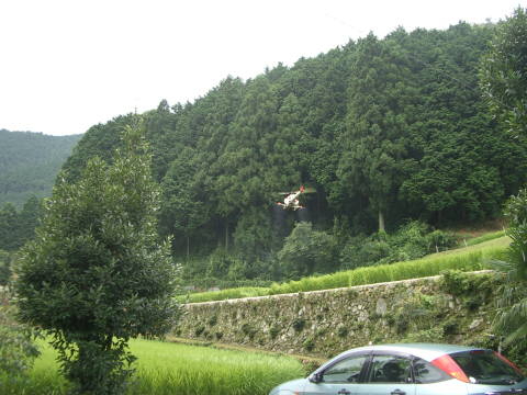 絵日記 2006-08-13 ヘリコプター
