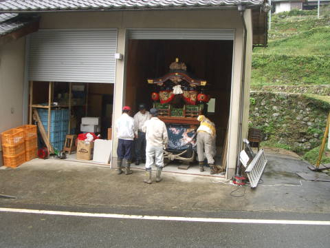 絵日記 2006-10-07 秋祭準備
