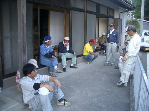 絵日記 2006-10-09 棚田オーナー収穫祭（続き）