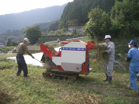絵日記 2006-10-28 蕎麦脱穀