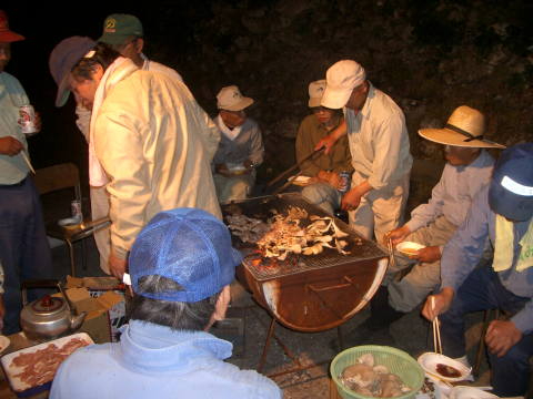 絵日記 2006-10-29 蕎麦脱穀（二日目）