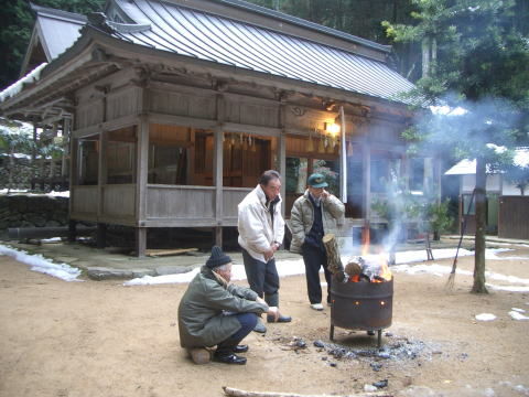 絵日記 2007-01-01 初詣 - 五霊神社