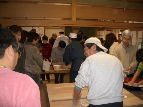 絵日記 2007-01-21 蕎麦打ち大会