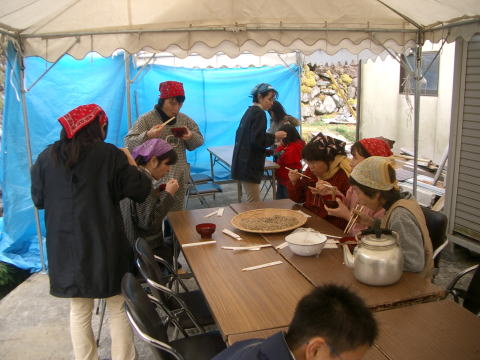 絵日記 2007-01-21 蕎麦打ち大会