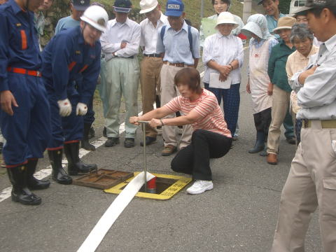 絵日記 2007-09-02 防災訓練