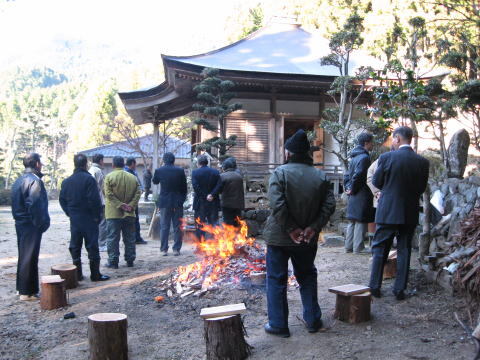 絵日記 2008-01-01 神光寺初詣