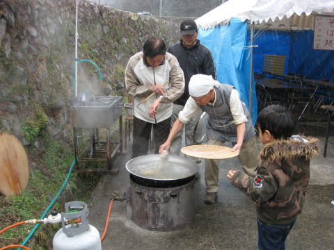 絵日記 2008-01-20 蕎麦打ち大会
