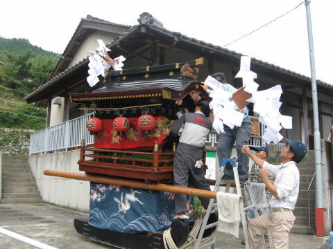 絵日記 2008-10-11 秋祭準備