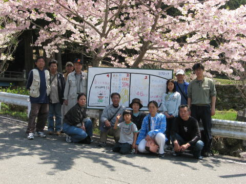 絵日記 2009-04-12 棚田オーナー対面式