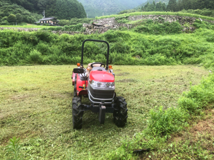 写真 休耕田の草刈り