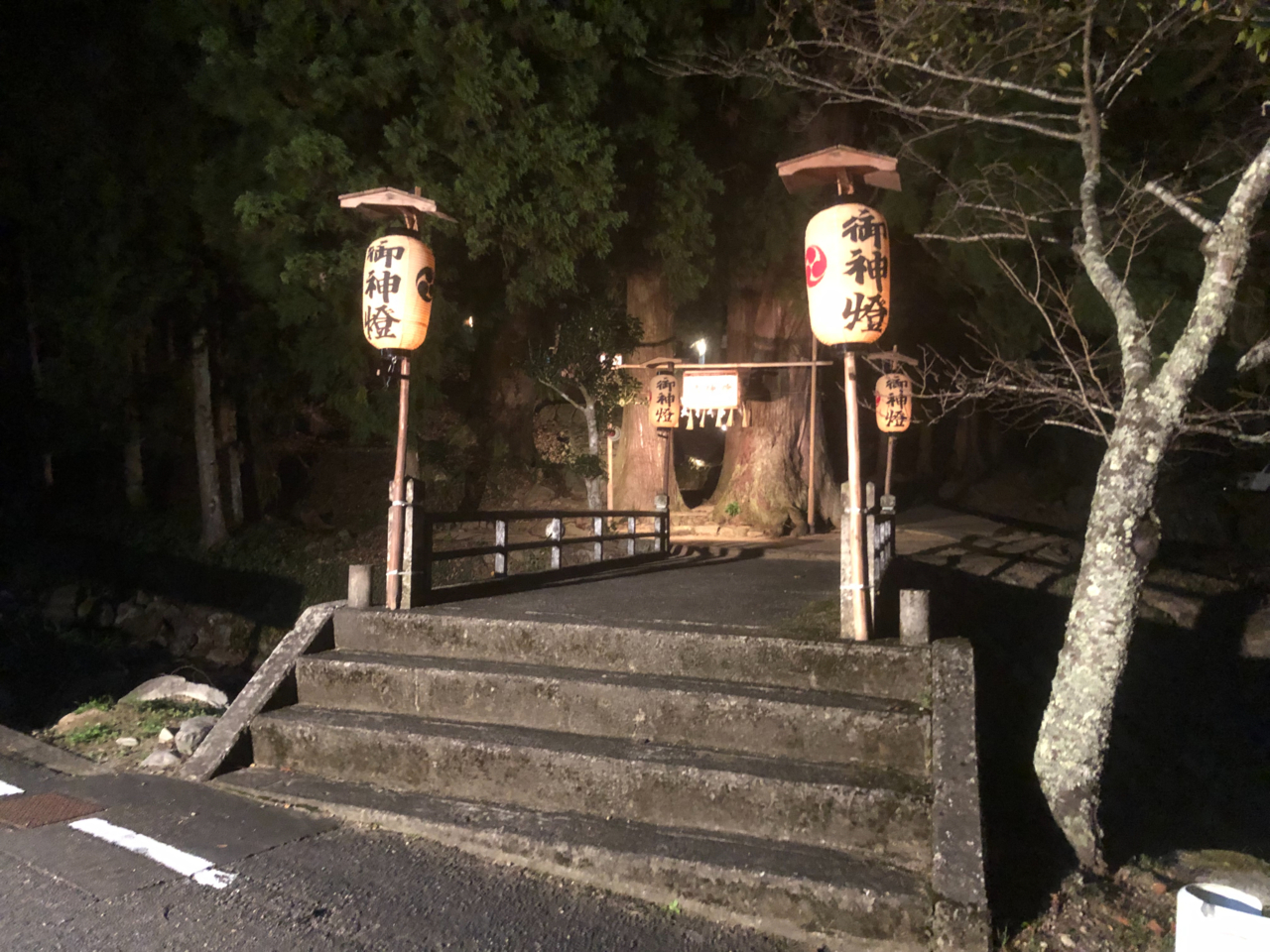 秋祭宵宮の参道