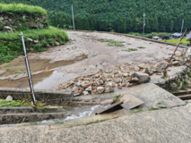 土砂が流入した田圃