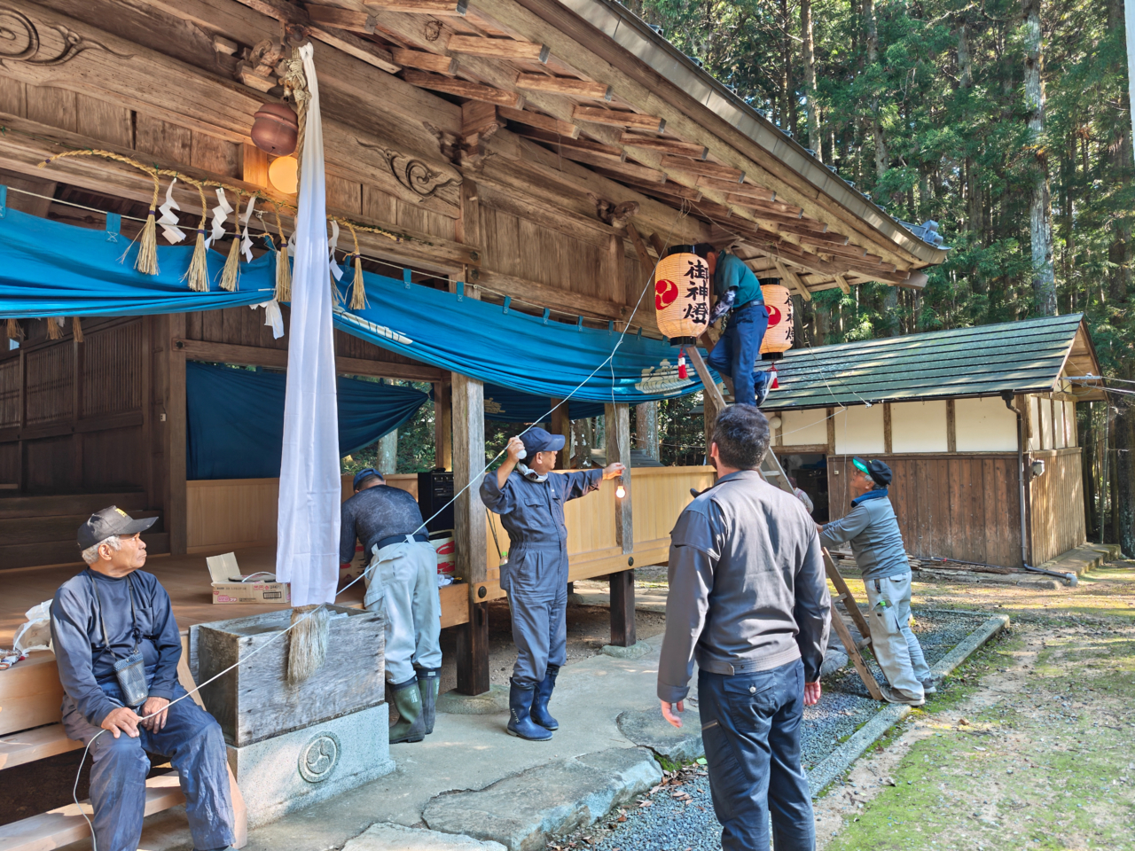秋祭準備